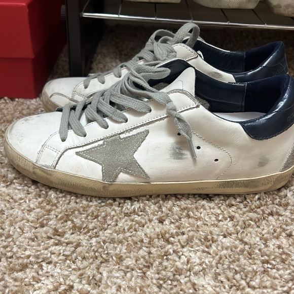 GOLDEN GOOSE Superstar Distressed Sneakers Sz 37 7 - Picture 3 of 5